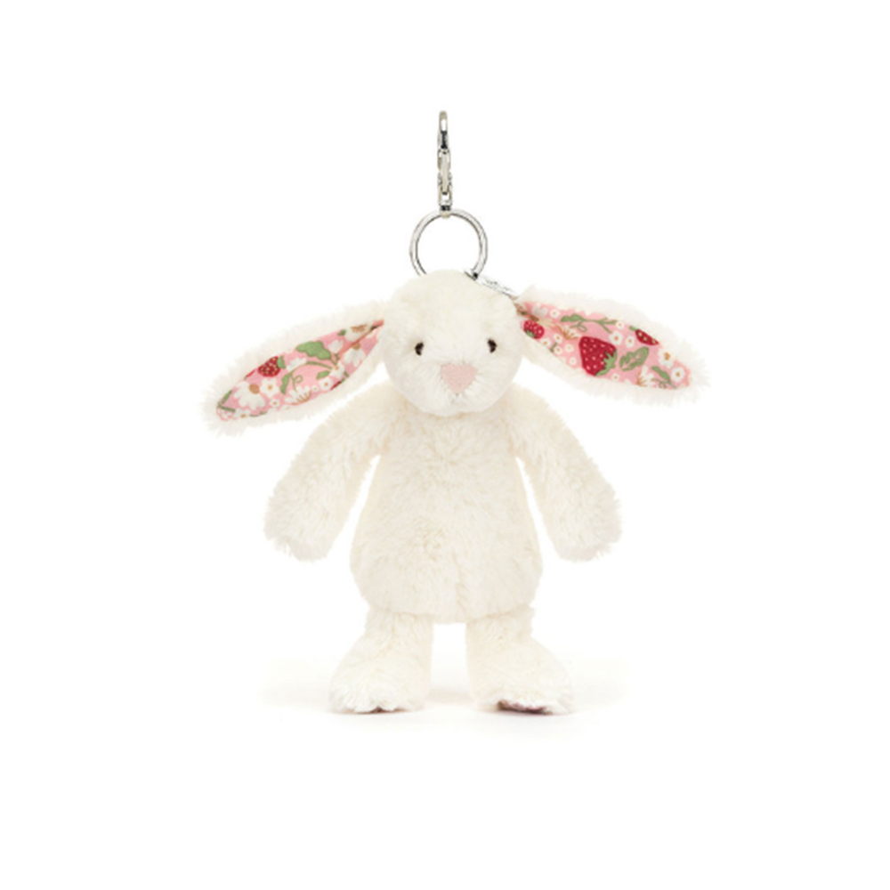 Jellycat Blossom Cream Bunny Berry Bag Charm