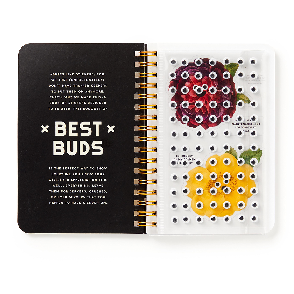 Brass Monkey Best Buds Googly Sticker Book