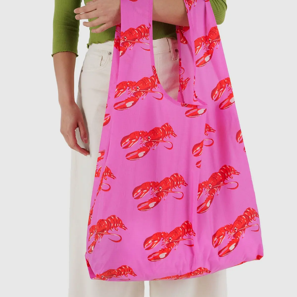 Baggu Big Reusable Bag Pink Lobster