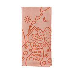 Blue Q Tea Towel Happy To Be Home