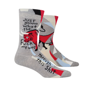 Blue Q Men's Socks WTF My Way Through