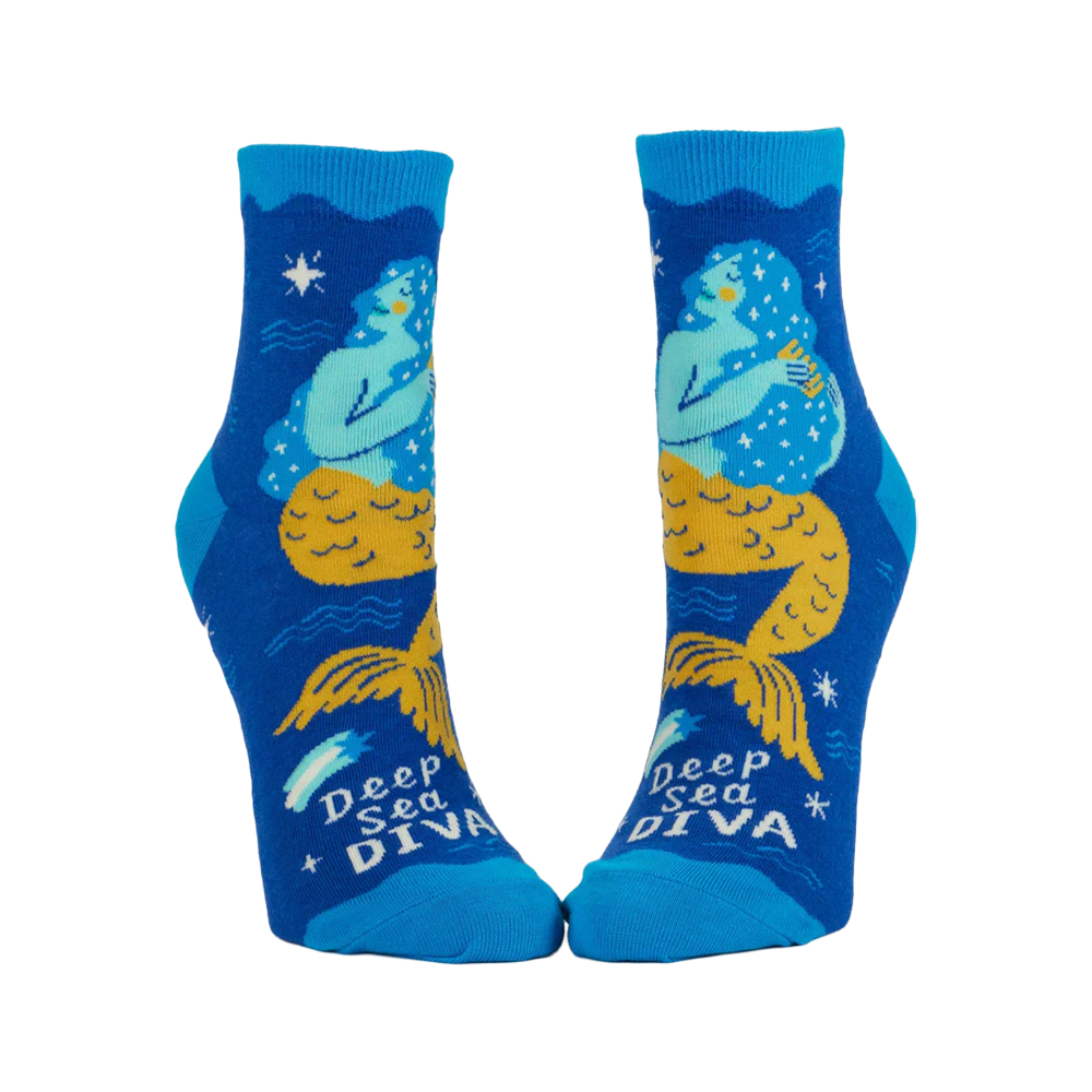 Blue Q Women's Ankle Socks Deep Sea Diva