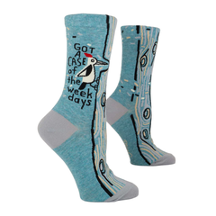 Blue Q Women's Socks Case of the Weekdays