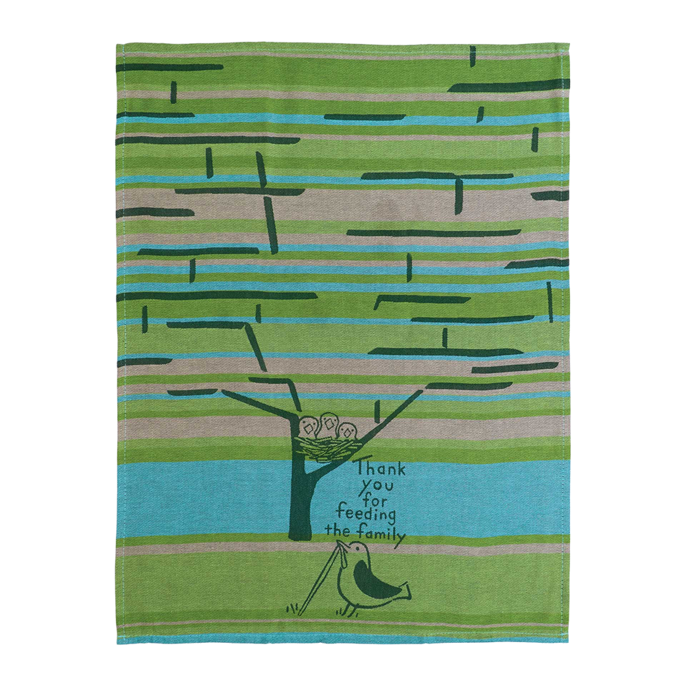 Blue Q Tea Towel Feeding the Family