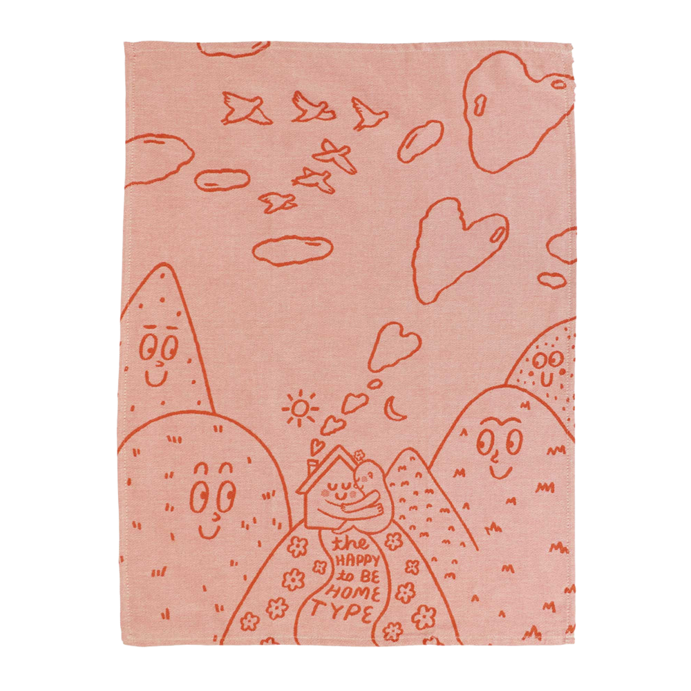 Blue Q Tea Towel Happy To Be Home