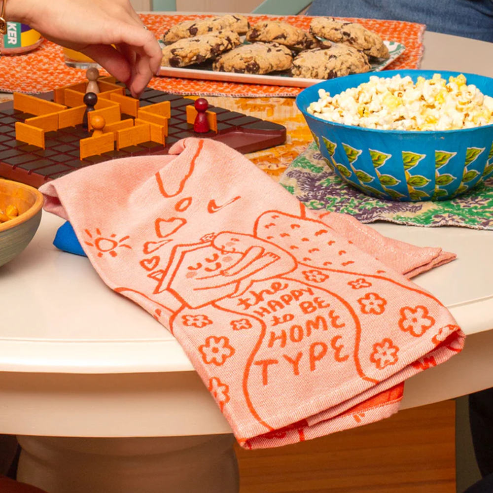 Blue Q Tea Towel Happy To Be Home