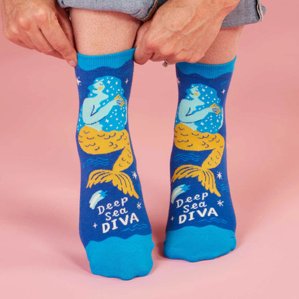 Blue Q Women's Ankle Socks Deep Sea Diva