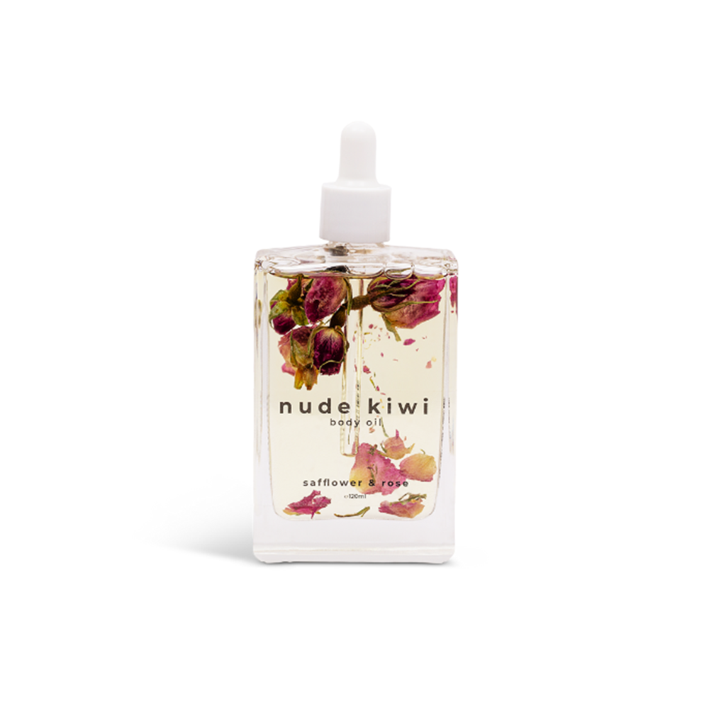Nude Kiwi Body Oil Safflower and Rose