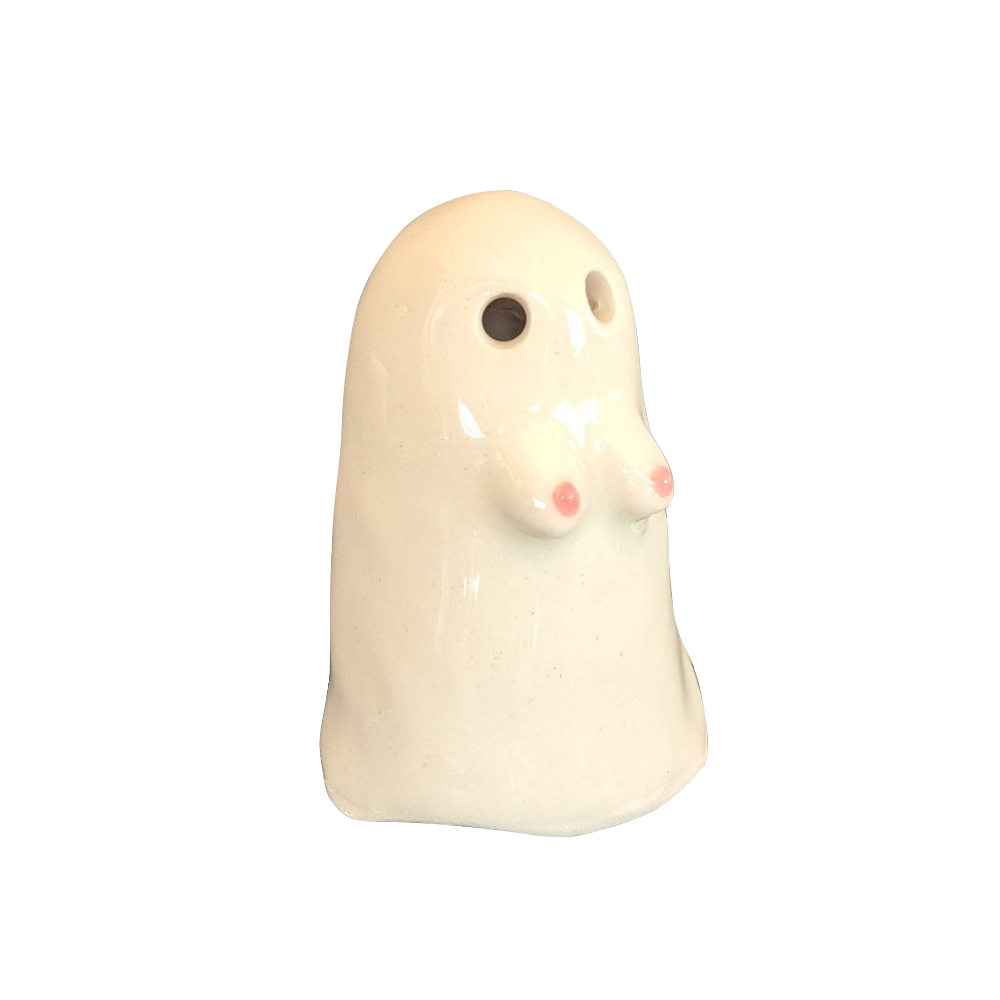 Lava Ceramics Boobie Boo Ghost