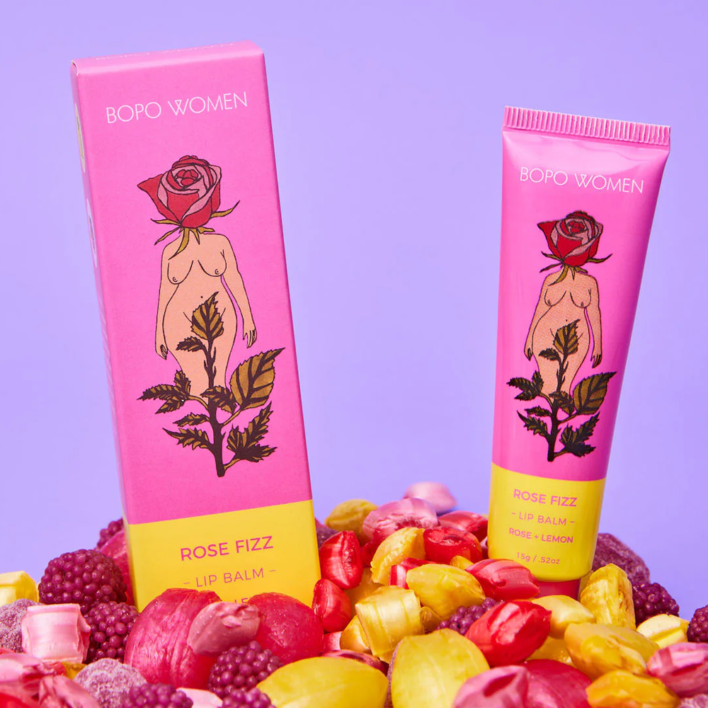 Bopo Women Lip Balm 15g Rose Fizz
