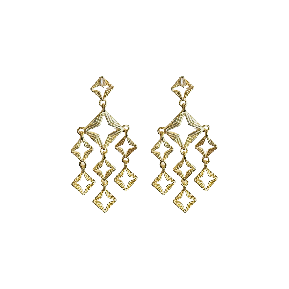 Lindi Kingi Earrings Byzante Embrace Gold