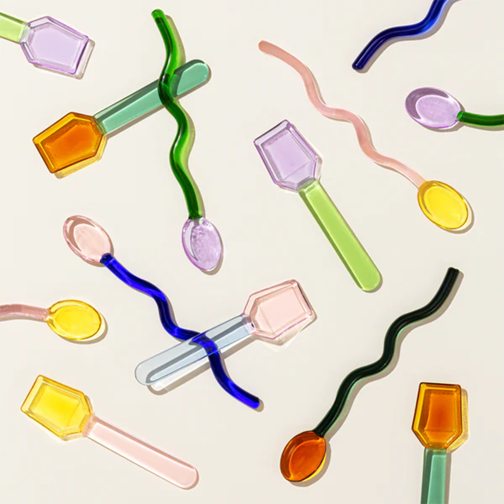 Sucker Glass Cocktail Stirrer Set Multicolour