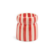 Paddywax Cabana Ceramic Candle Red Striped Hibiscus Bay 184g