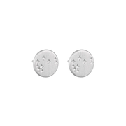 Little Taonga Studs Round Mystical Matariki Silver
