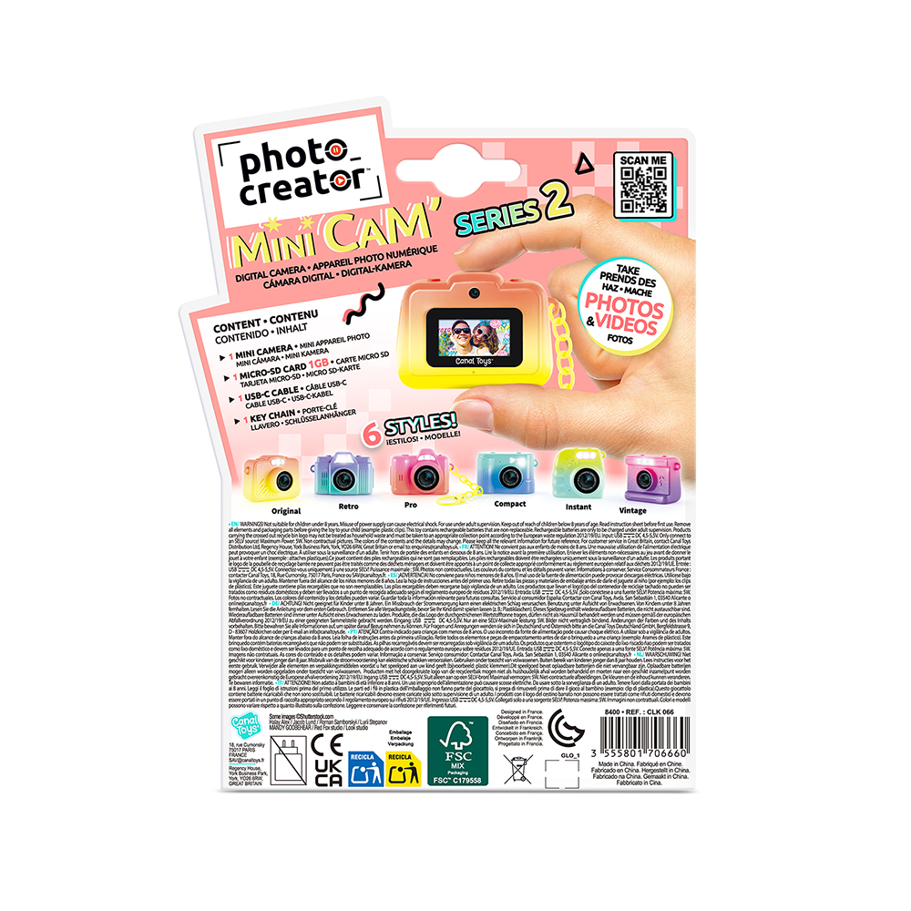 Canel Toys Mini Cam Digital Camera Colour Edition Assorted