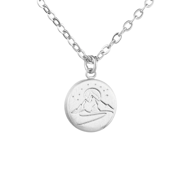 Little Taonga Necklace Round Mighty Maunga Silver