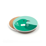 100% NZ Ceramic Coaster Tui