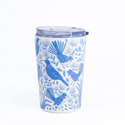 100% NZ Birdsong Blues Coffee Cup Large 355ml