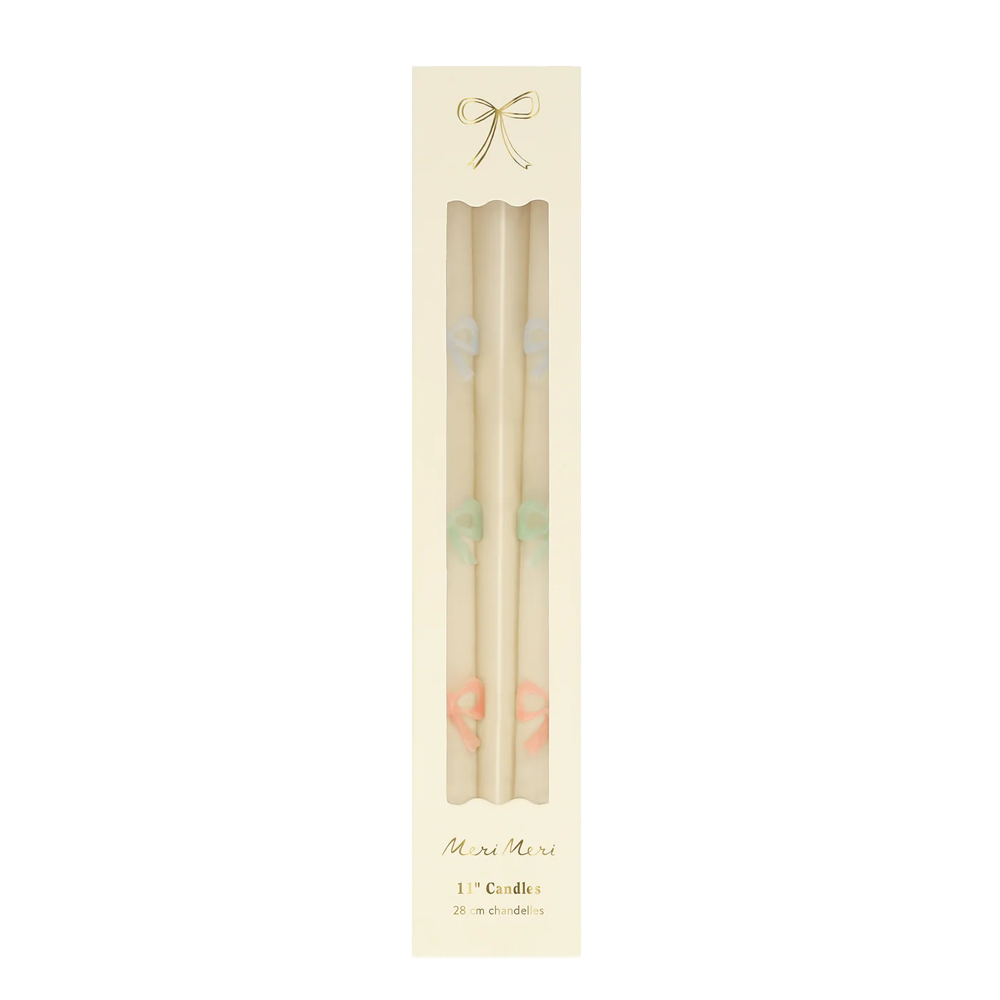 Meri Meri Taper Candles Pastel Bows