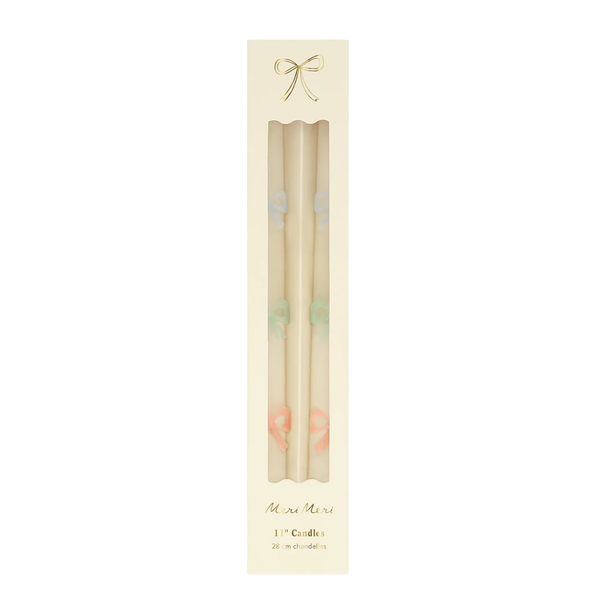 Meri Meri Taper Candles Pastel Bows