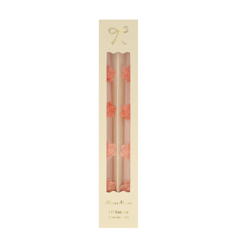 Meri Meri Taper Candles Pink Roses