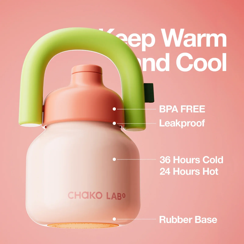 Chako Lab Linlin Kettle Stainless Peach Pink