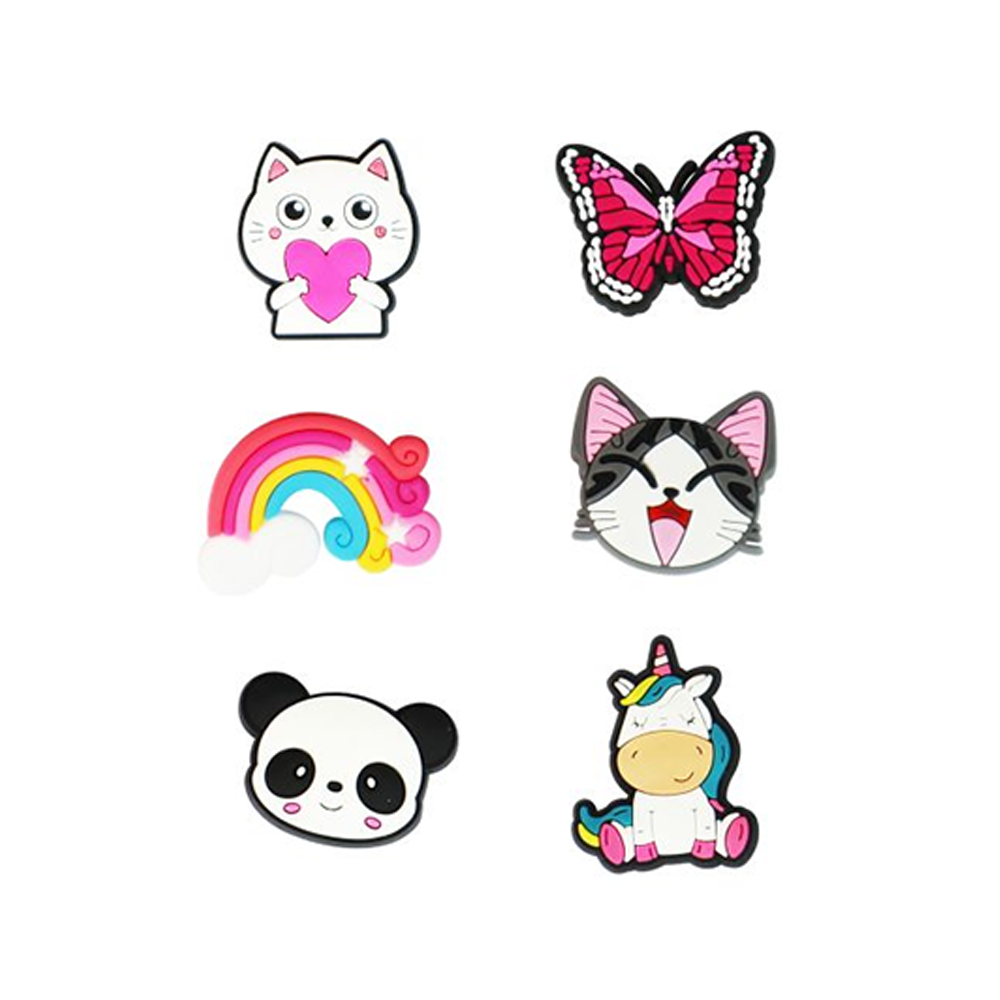 Shoe Accessory Charms Pink Playful