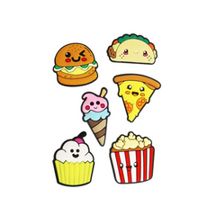Shoe Accessory Charms Shoe Fast Food Faces