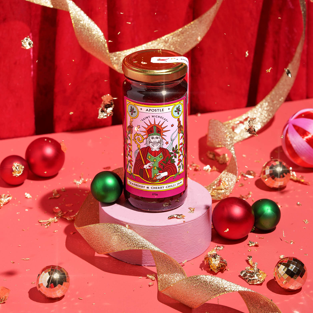 Apostle St. Nicholas Cranberry Cherry & Chilli Jam 270g