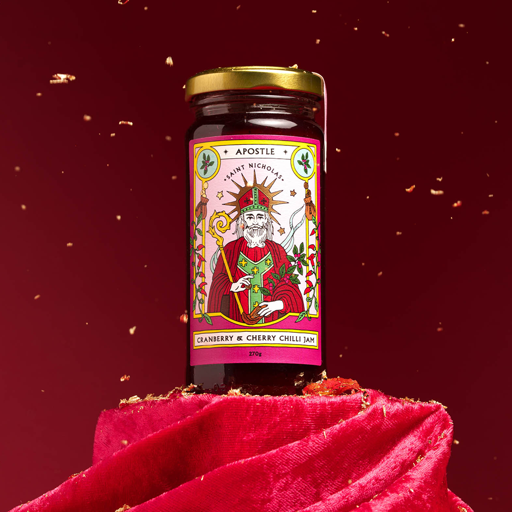 Apostle St. Nicholas Cranberry Cherry & Chilli Jam 270g