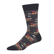 Socksmith Socks Mens Choo Choo Train Charcoal Heather