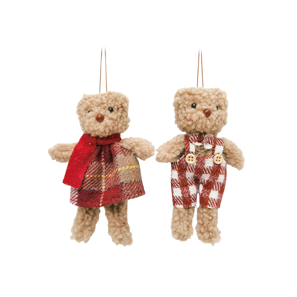 Christmas Decoration Teddy Assorted