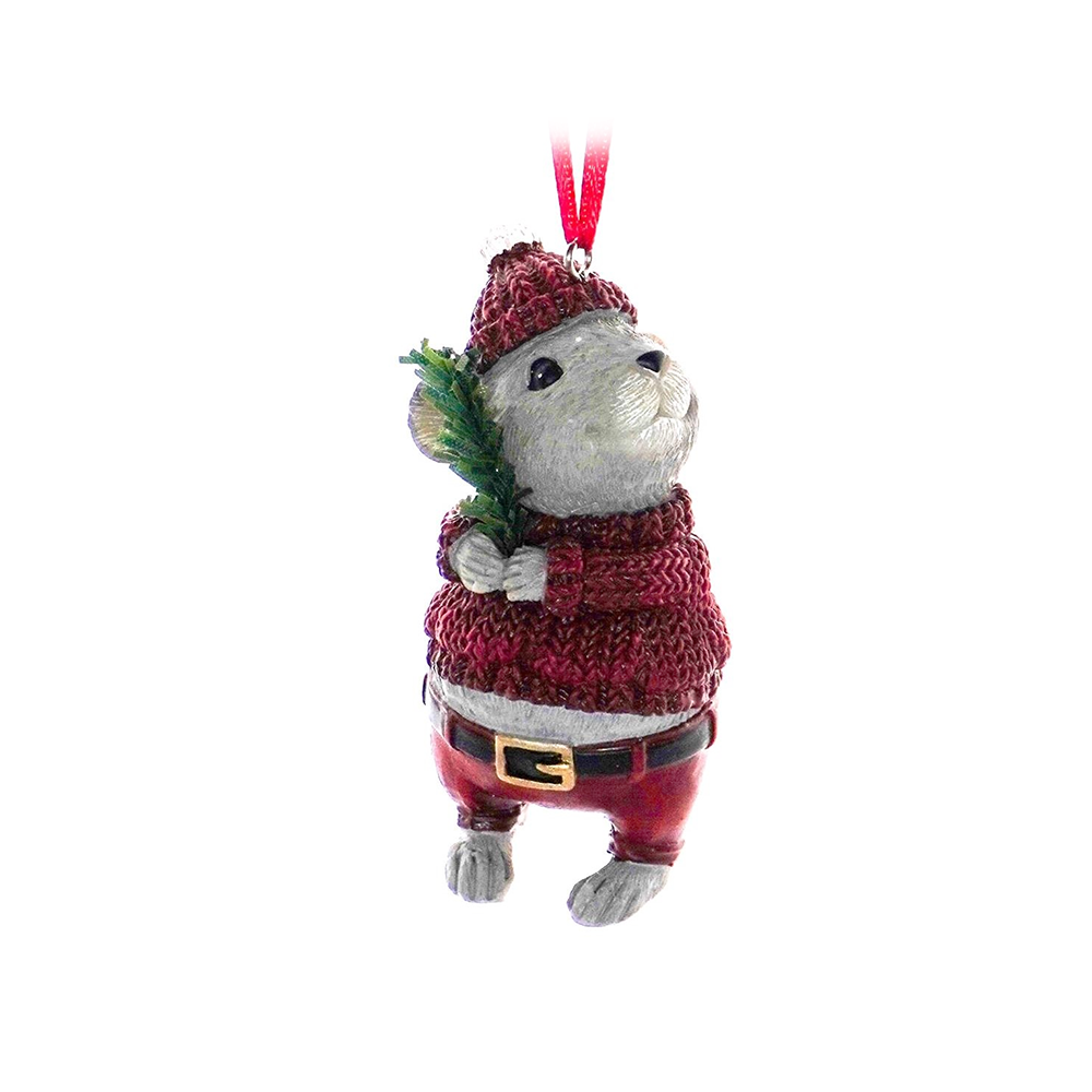 Resin Christmas Decoration Mouse