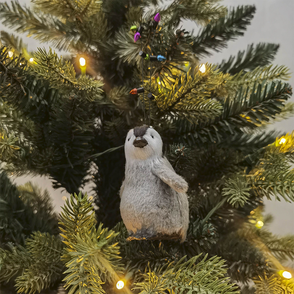 Christmas Decoration Penguin with String of Lights