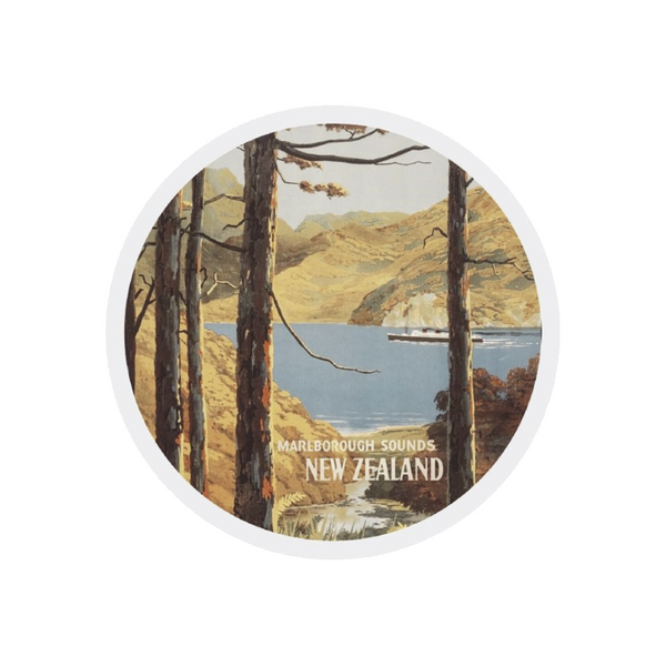 100% NZ Ceramic Coaster Marlborough Tourist