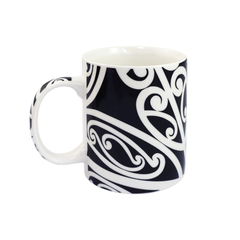 NZ Coffee Mug Ivan Tuari Black and White
