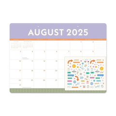 Orange Circle 2026 Desk Blotter Colour Block