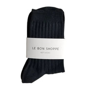 Le Bon Shoppe Her Socks True Black