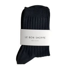 Le Bon Shoppe Her Socks True Black