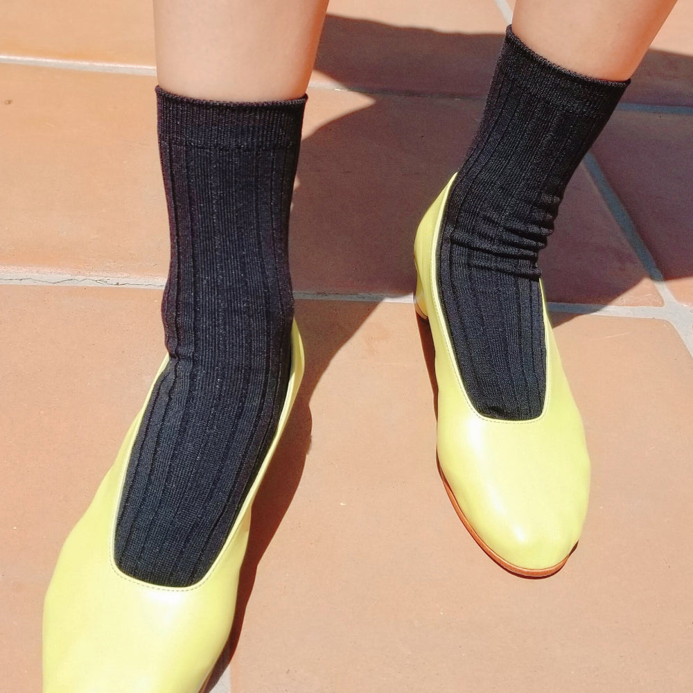 Le Bon Shoppe Her Socks True Black