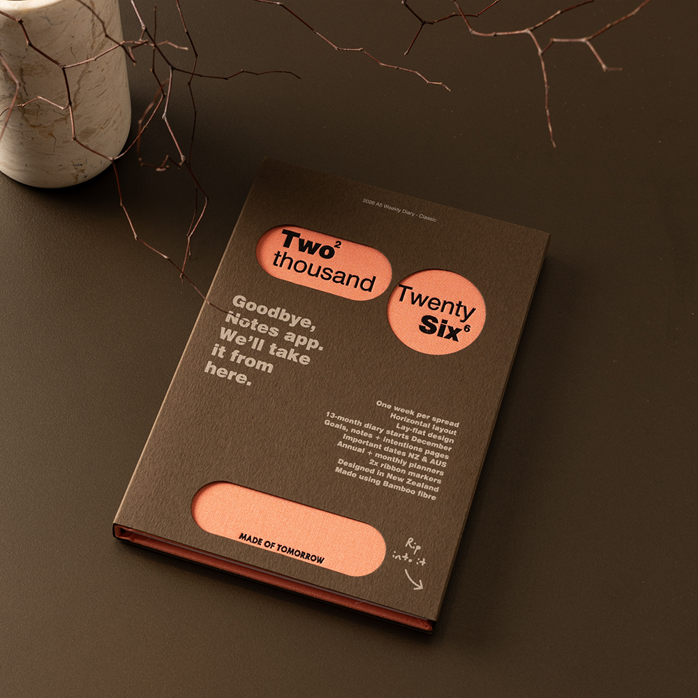 Made of Tomorrow 2026 Weekly Diary Classic Sorbet