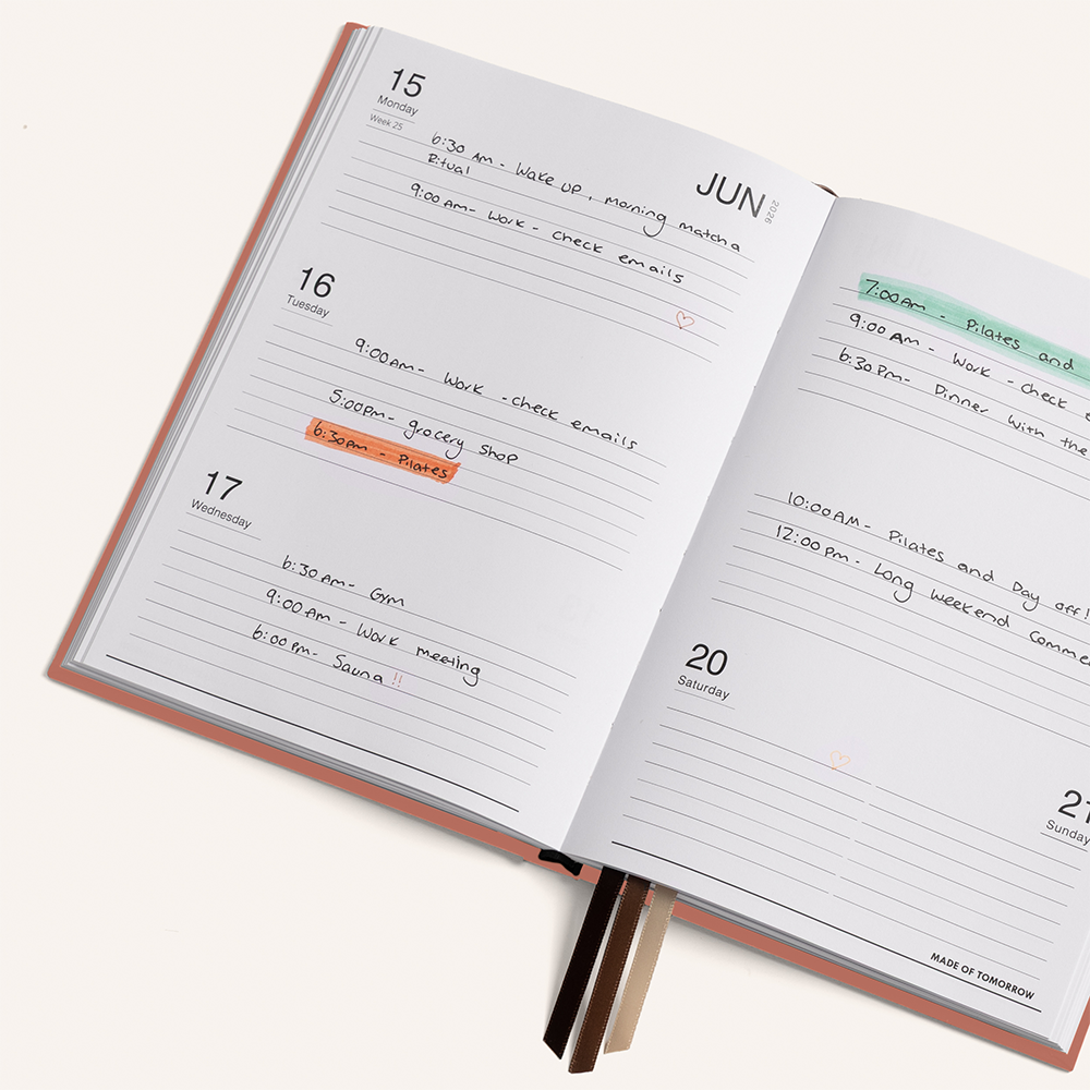 Made of Tomorrow 2026 Weekly Diary Classic Sorbet