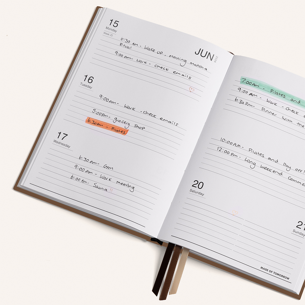 Made of Tomorrow 2026 Weekly Diary Classic Toffee