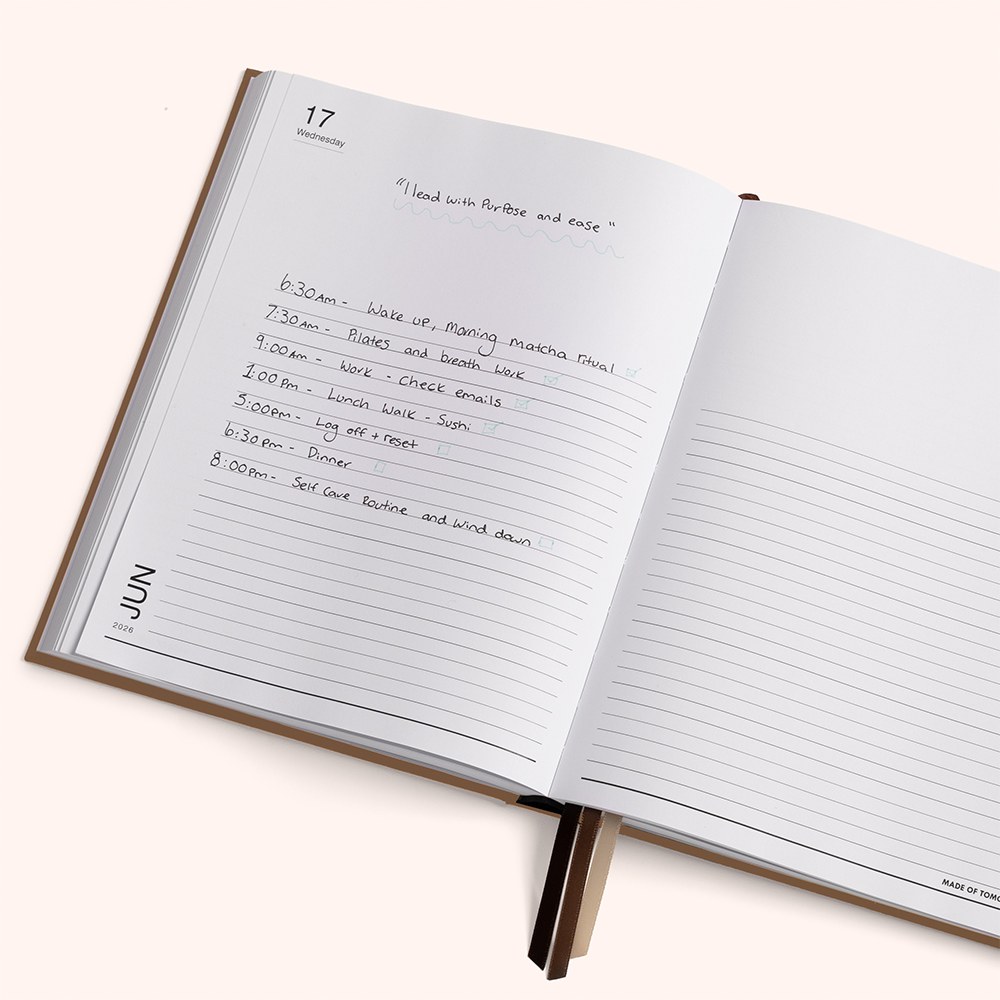 Made of Tomorrow 2026 Grand Daily Diary Classic Toffee