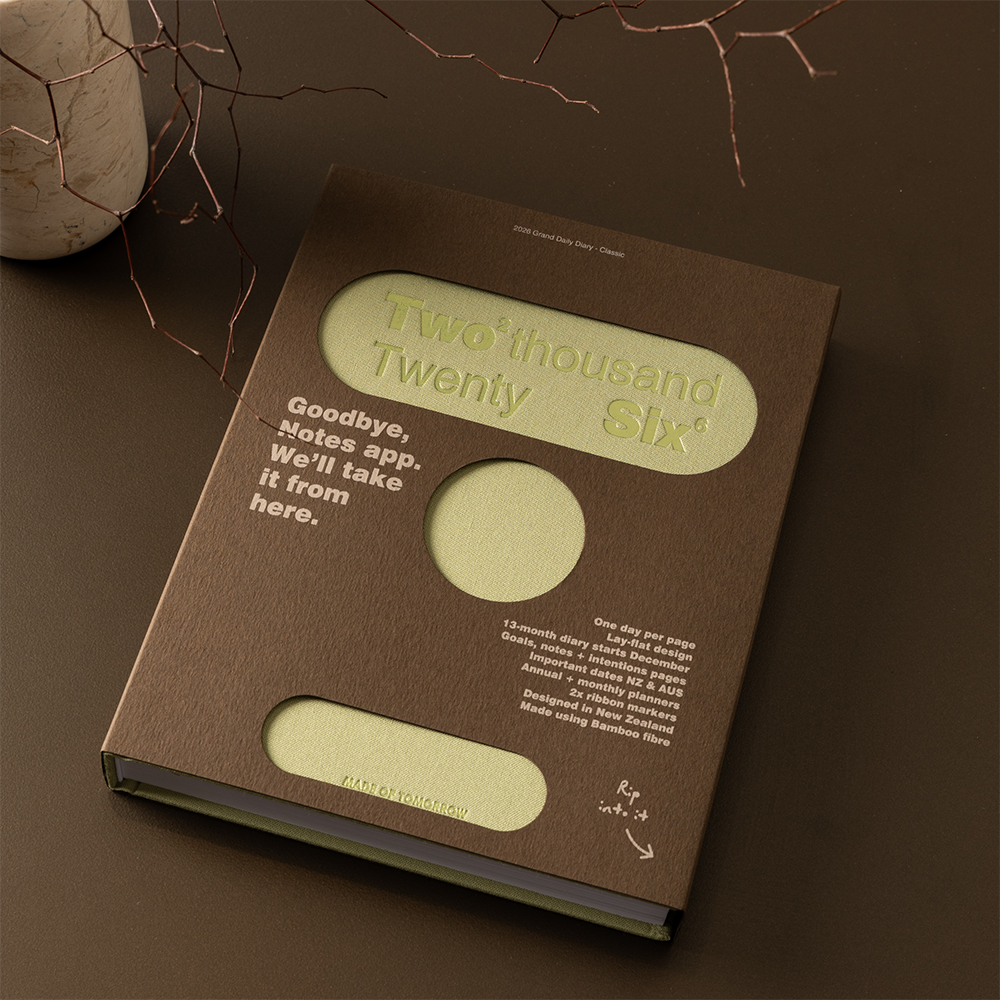 Made of Tomorrow 2026 Grand Daily Diary Classic Matcha