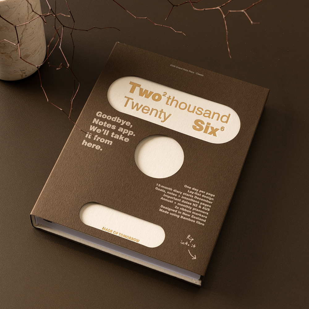 Made of Tomorrow 2026 Grand Daily Diary Classic Cream