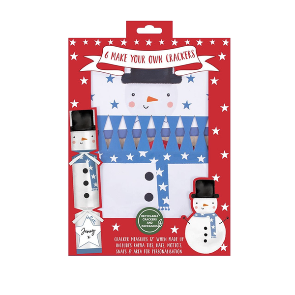 Make Your Own Christmas Crackers Snowman Makes 6