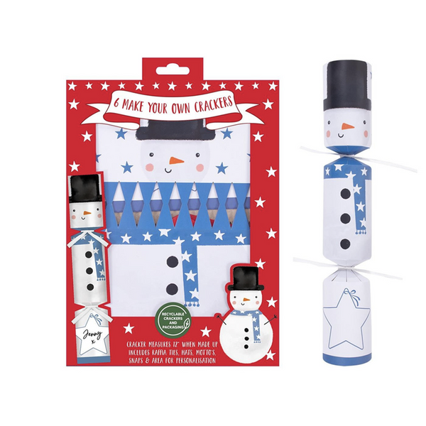 Make Your Own Christmas Crackers Snowman Makes 6