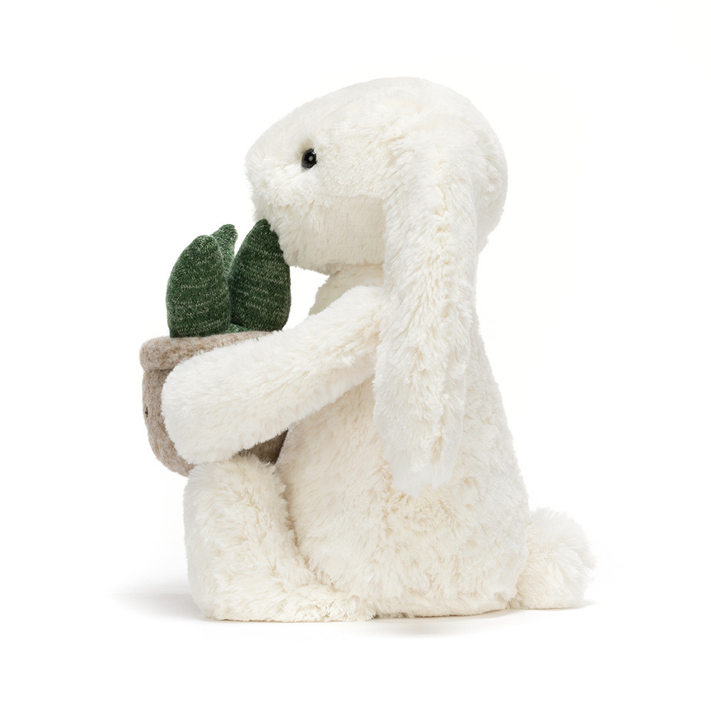 Jellycat Bashful Bunny with Plant