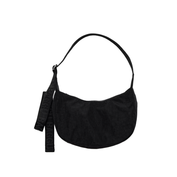 Baggu Small Nylon Crescent Bag Black